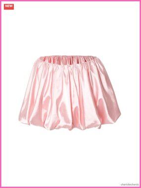 Y2K Ruffle Bubble Mini Skirt Low Rise A-Line Skort Puffy Balloon Skirt Club